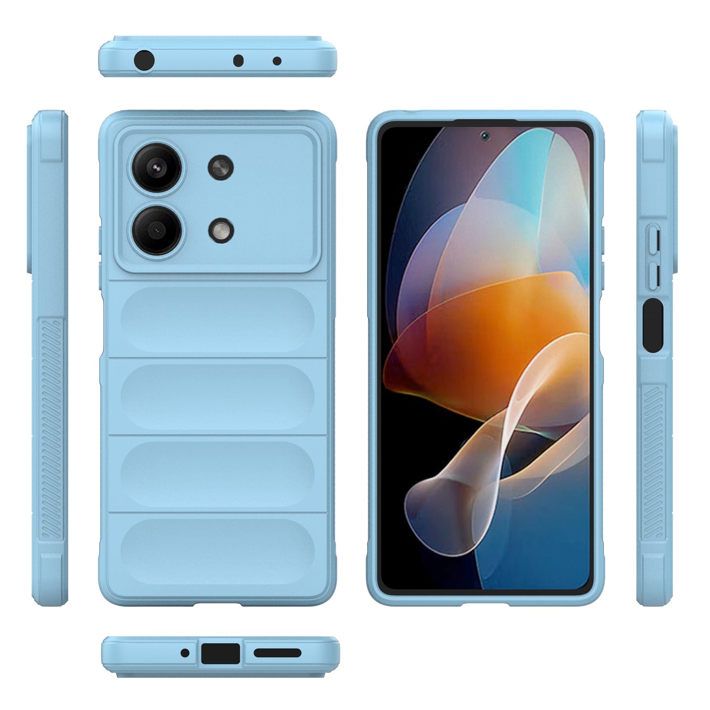 For Xiaomi Redmi Note 13R Pro 5G TPU Case Anti-drop Phone Cover - Baby Blue
