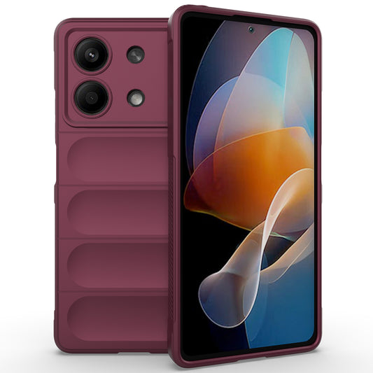 For Xiaomi Redmi Note 13R Pro 5G TPU Case Anti-drop Phone Cover - Wine Red