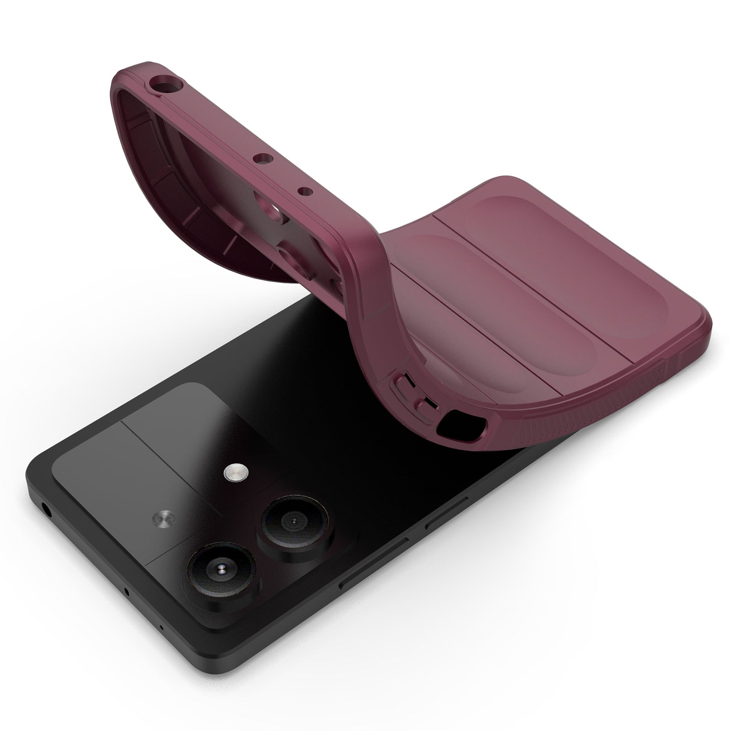 For Xiaomi Redmi Note 13R Pro 5G TPU Case Anti-drop Phone Cover - Wine Red