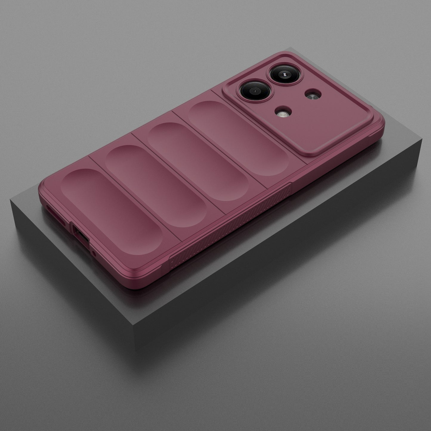 For Xiaomi Redmi Note 13R Pro 5G TPU Case Anti-drop Phone Cover - Wine Red