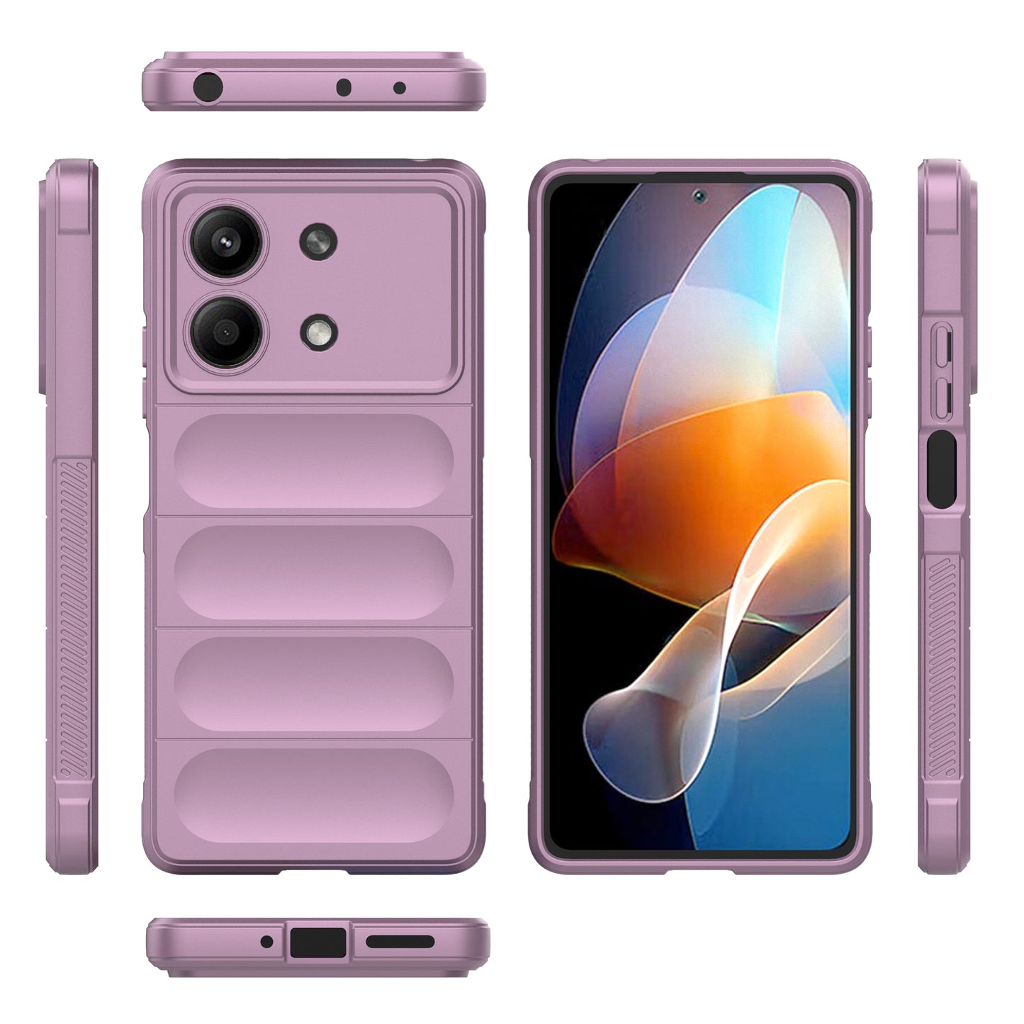 For Xiaomi Redmi Note 13R Pro 5G TPU Case Anti-drop Phone Cover - Light Purple