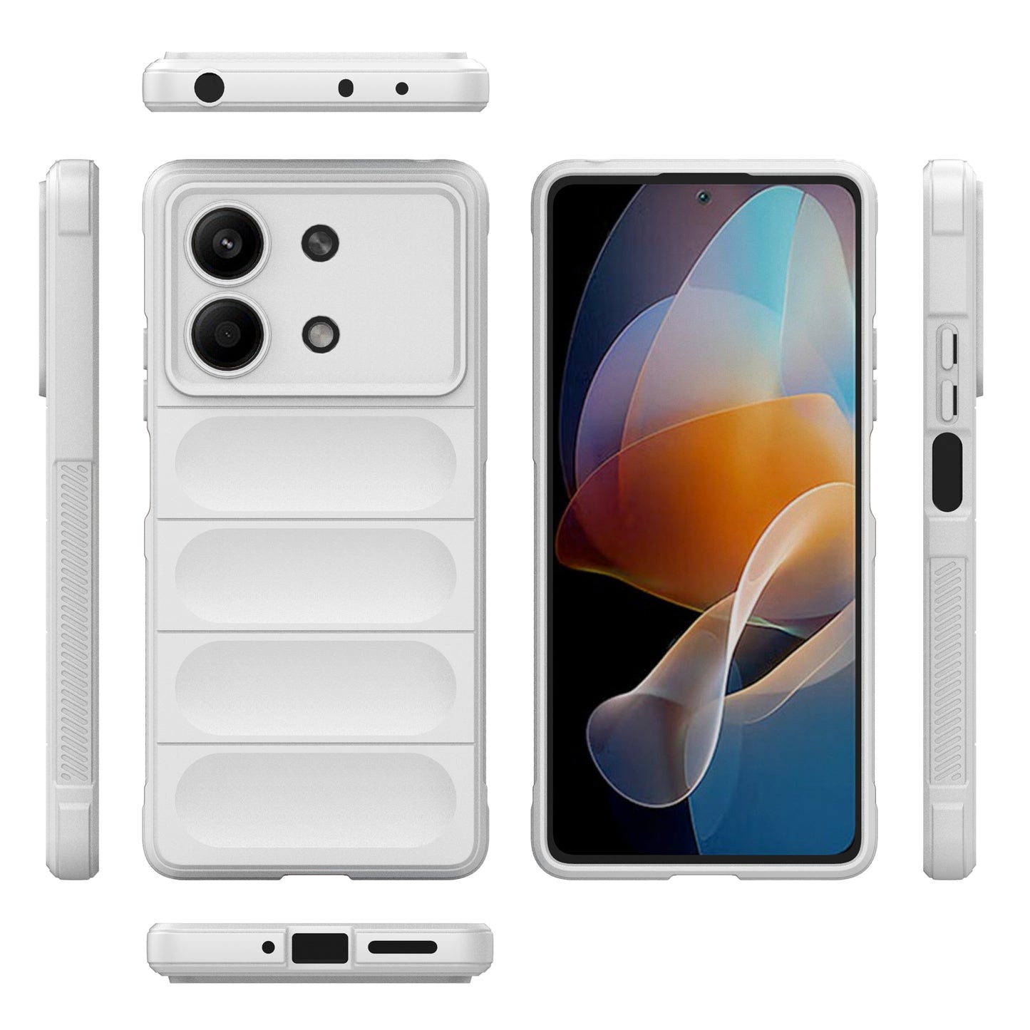For Xiaomi Redmi Note 13R Pro 5G TPU Case Anti-drop Phone Cover - White