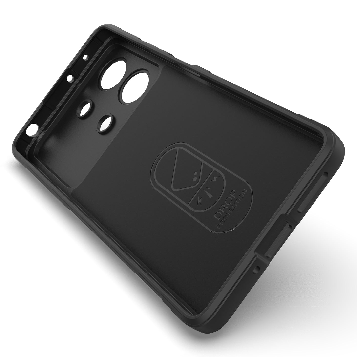 For Xiaomi Redmi Note 13R Pro 5G TPU Case Anti-drop Phone Cover - Dark Grey