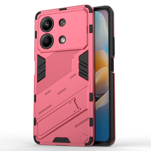 For Xiaomi Redmi Note 13R Pro 5G Kickstand Case Drop-proof Phone Cover - Rose