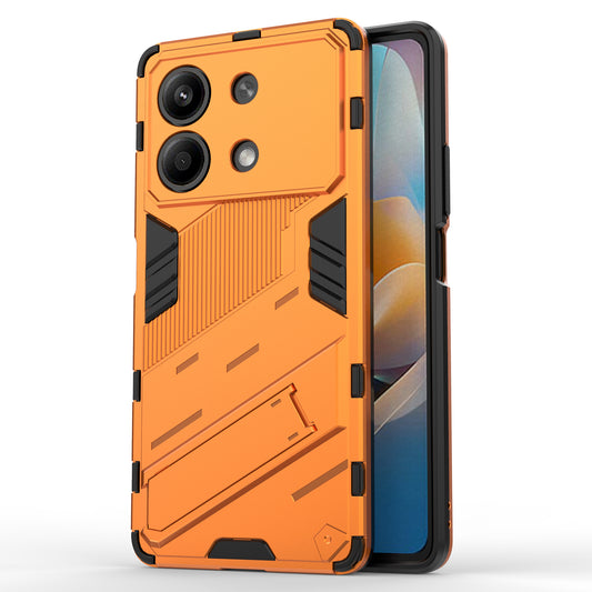 For Xiaomi Redmi Note 13R Pro 5G Kickstand Case Drop-proof Phone Cover - Orange