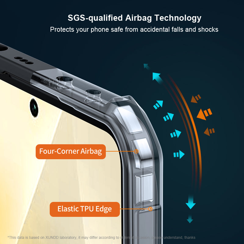 XUNDD For Xiaomi Redmi Note 13 4G Case Fall Protection TPU+Acrylic Smart Phone Cover
