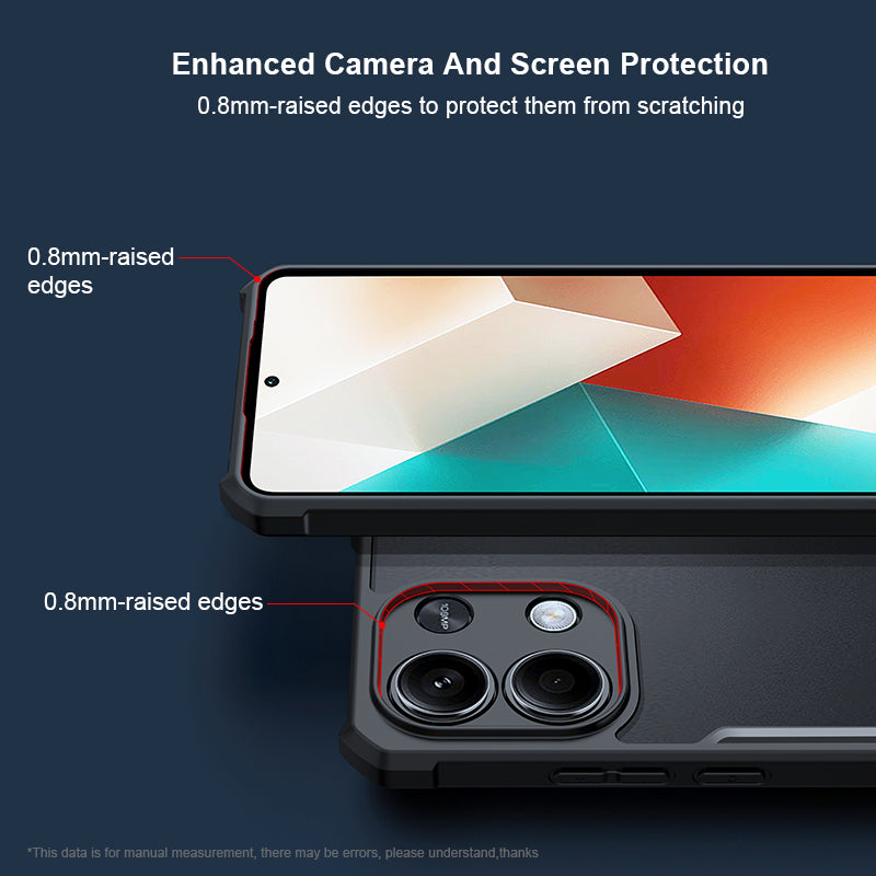 XUNDD For Xiaomi Redmi Note 13 4G Case Fall Protection TPU+Acrylic Smart Phone Cover