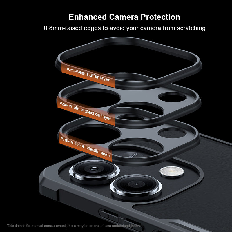 XUNDD For Xiaomi Redmi Note 13 4G Case Fall Protection TPU+Acrylic Smart Phone Cover