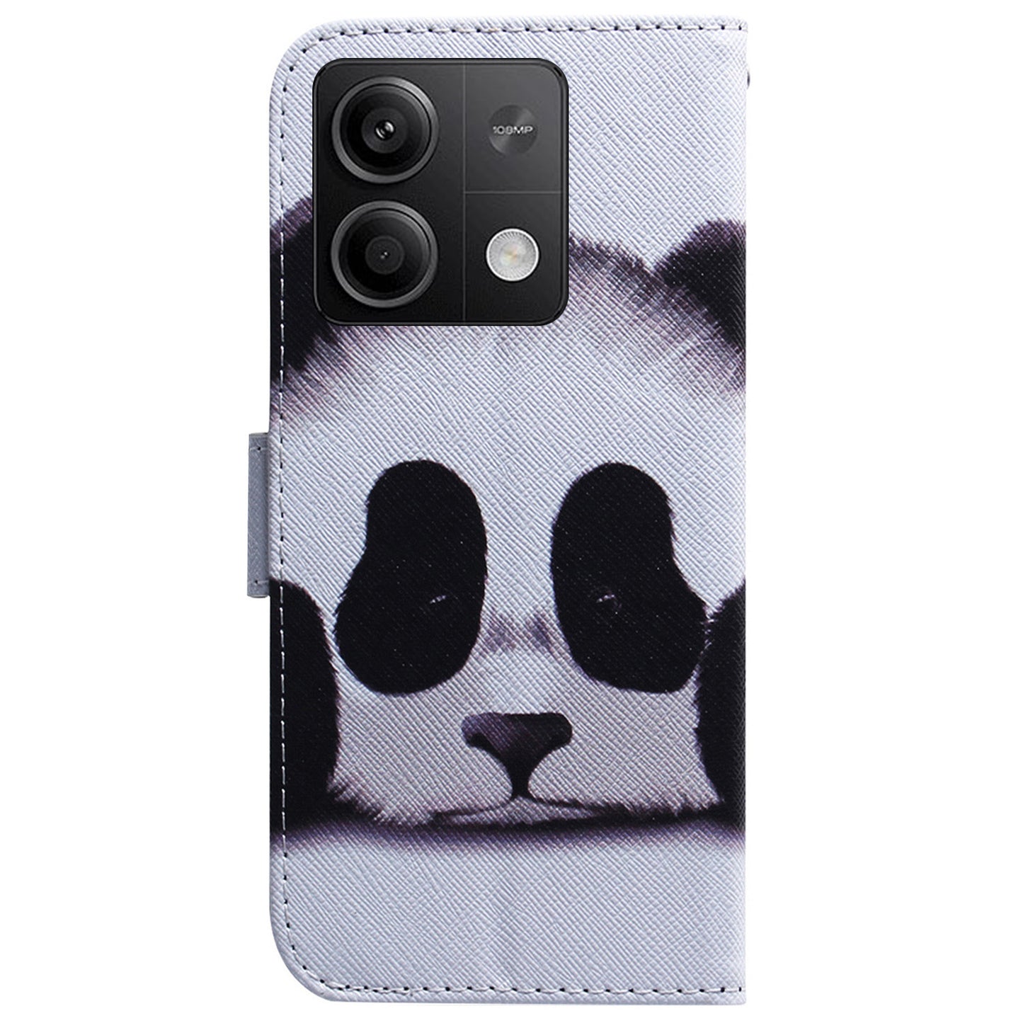 For Xiaomi Redmi Note 13 5G / Note 13 5G (China) Phone Case Wallet Cover with Pattern Print - Panda