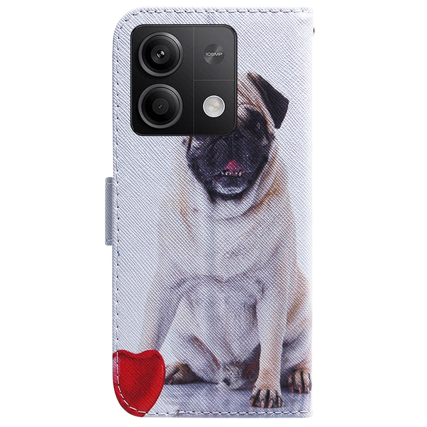 For Xiaomi Redmi Note 13 5G / Note 13 5G (China) Phone Case Wallet Cover with Pattern Print - Dog
