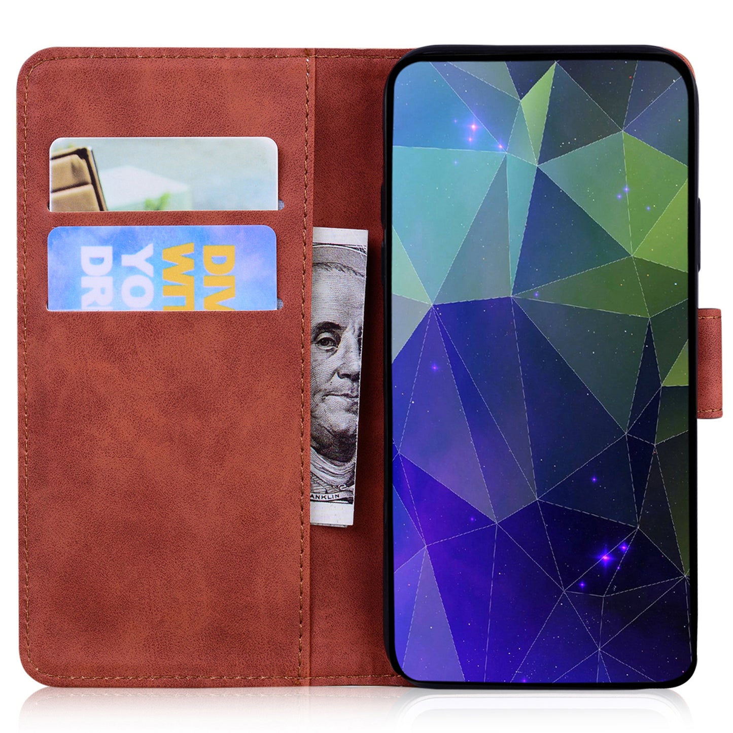 For Xiaomi Redmi Note 13 5G / Note 13 5G (China) Leather Case Wallet Cover Butterfly Pattern - Brown