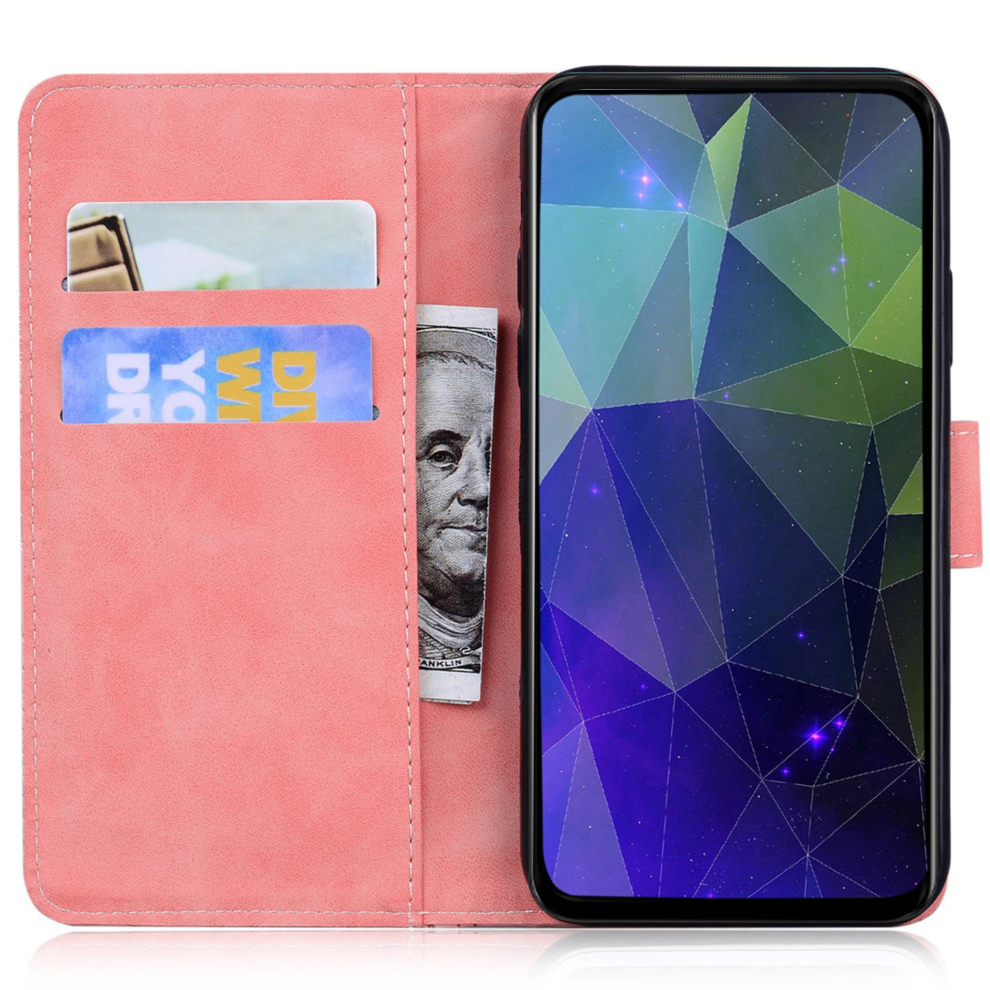 For Xiaomi Redmi Note 13 5G / Note 13 5G (China) Leather Case Wallet Cover Butterfly Pattern - Pink