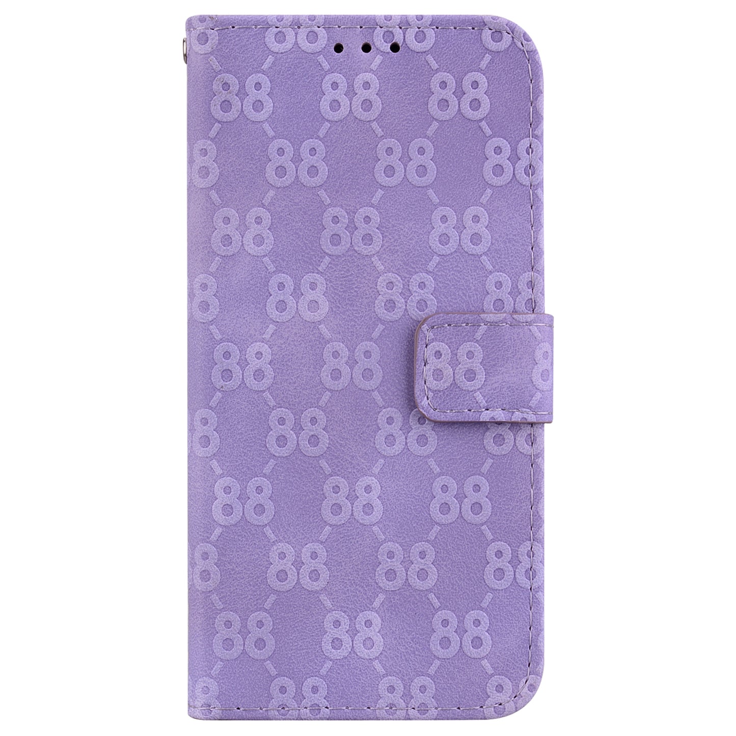 For Xiaomi Redmi Note 13 5G / Note 13 5G (China) Leather Case Double 8-Shape Phone Cover - Purple