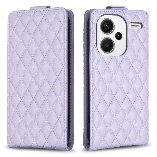 BF30 For Xiaomi Redmi Note 13 Pro+ 5G Case Vertical Flip Phone Cover with Card Slots - Purple