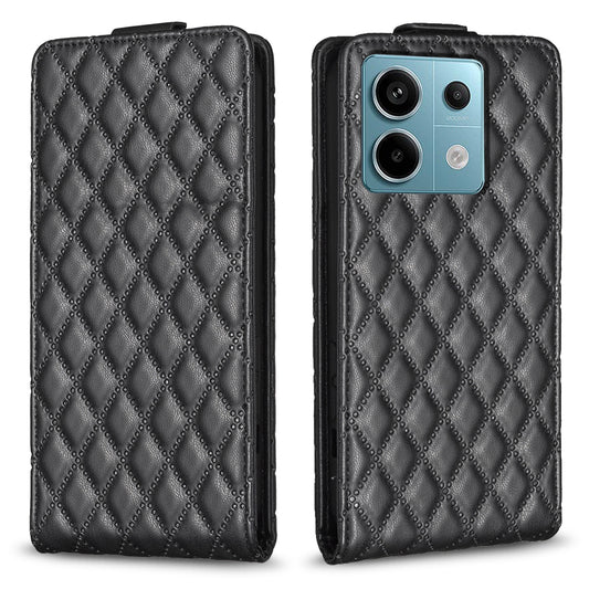 BF30 For Xiaomi Redmi Note 13 Pro 5G / Poco X6 5G Card Holder Phone Leather Case Vertical Flip - Black