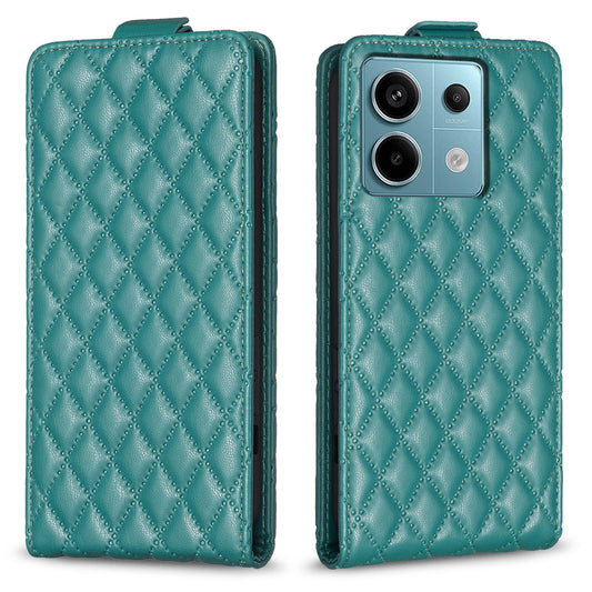 BF30 For Xiaomi Redmi Note 13 Pro 5G / Poco X6 5G Card Holder Phone Leather Case Vertical Flip - Green