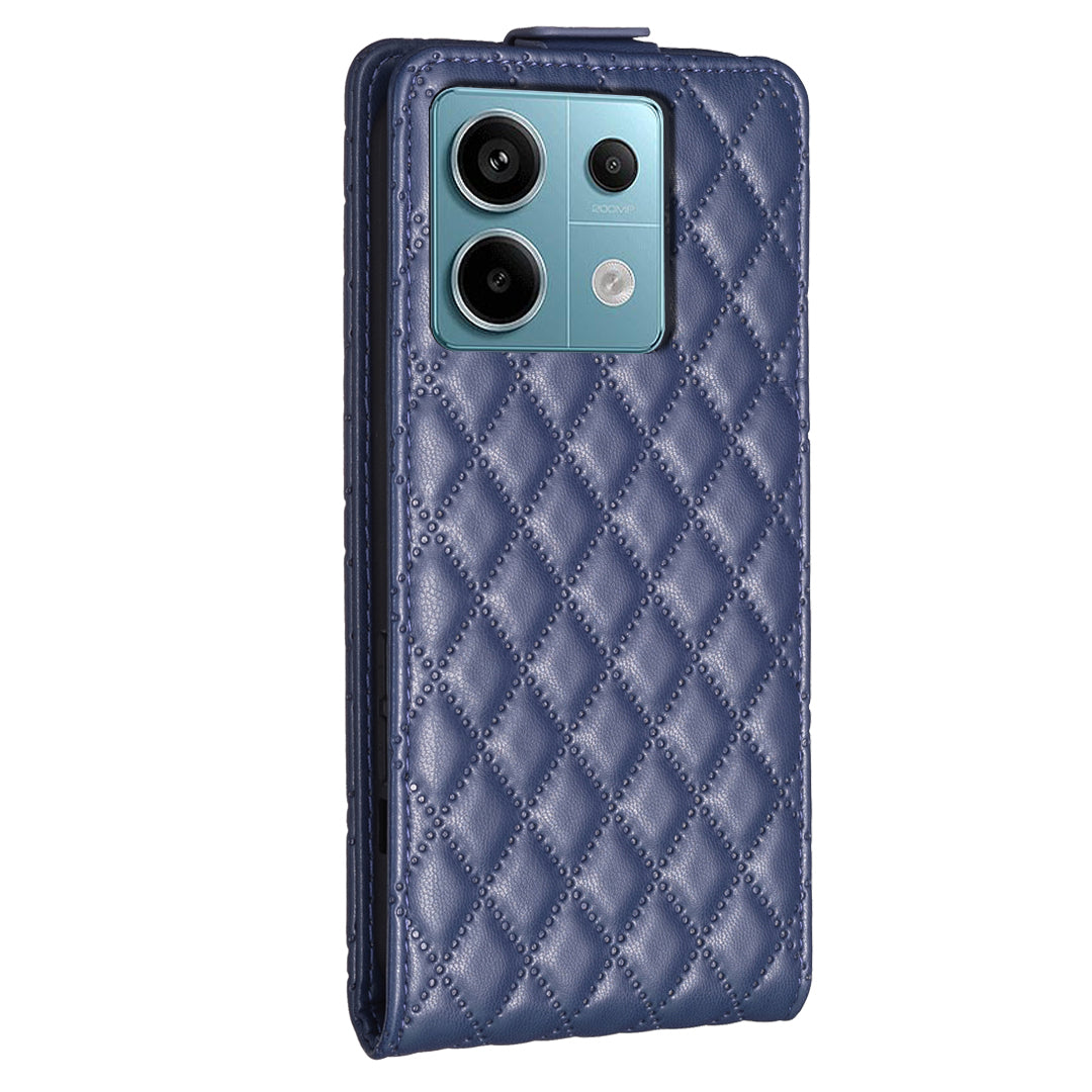 BF30 For Xiaomi Redmi Note 13 Pro 5G / Poco X6 5G Card Holder Phone Leather Case Vertical Flip - Blue