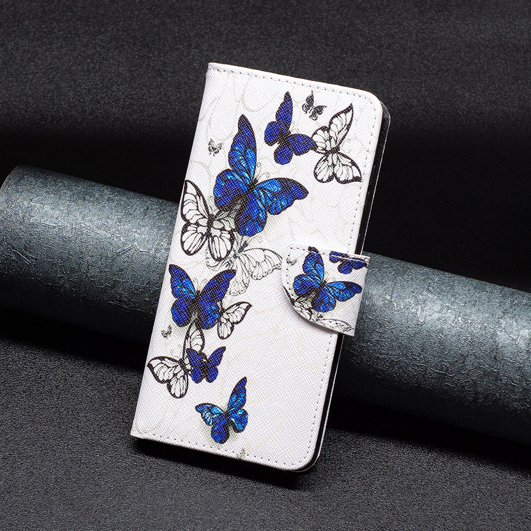For Xiaomi Redmi Note 13 5G Phone Case Pattern Printing Wallet Leather Cover - Butterflies