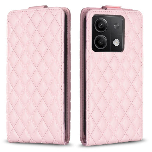 BF30 For Xiaomi Redmi Note 13 5G Case Leather Phone Cover with Card Slots - Pink