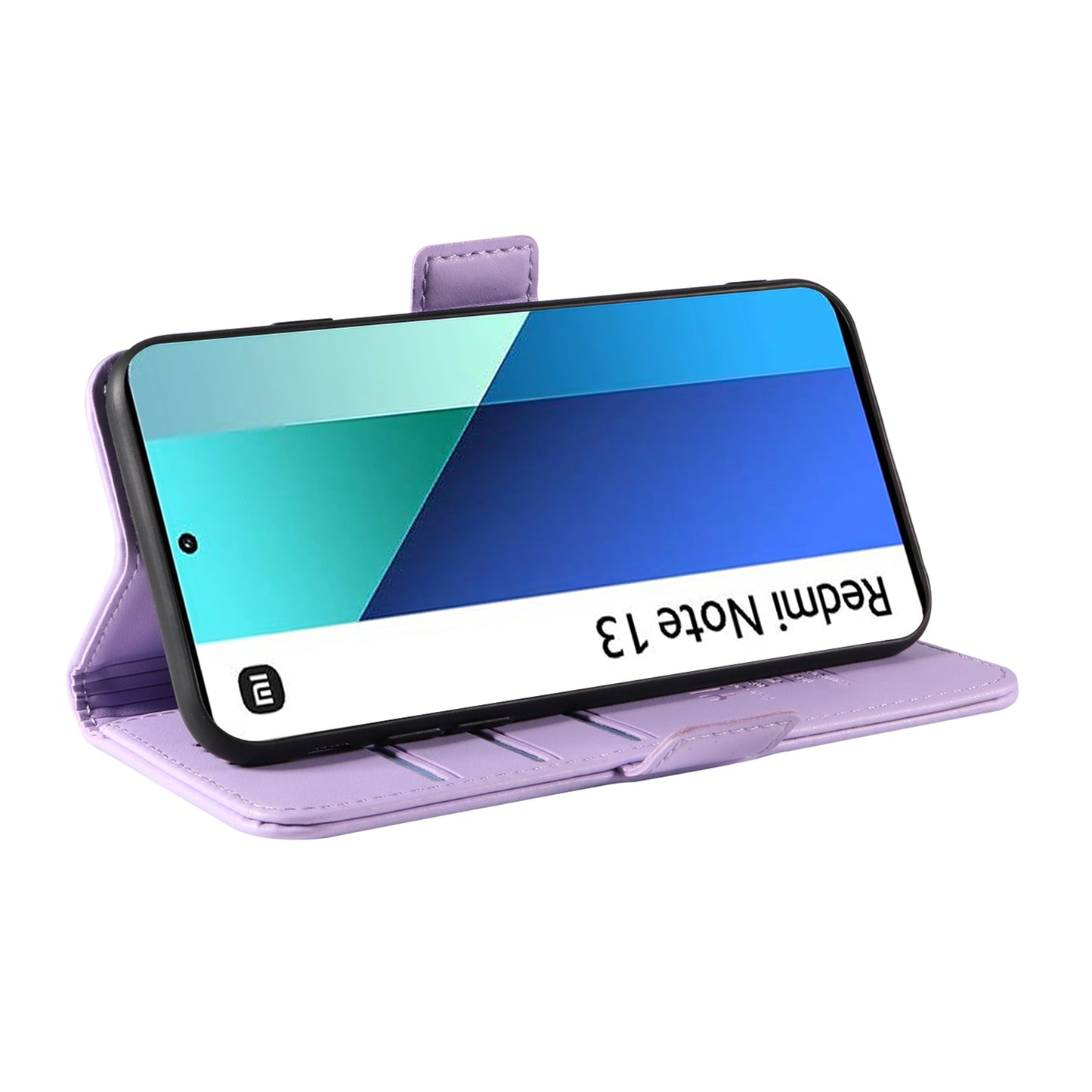 YIKATU YK-003 For Xiaomi Redmi Note 13 4G Leather Wallet Case Side Magnetic Clasp - Light Purple