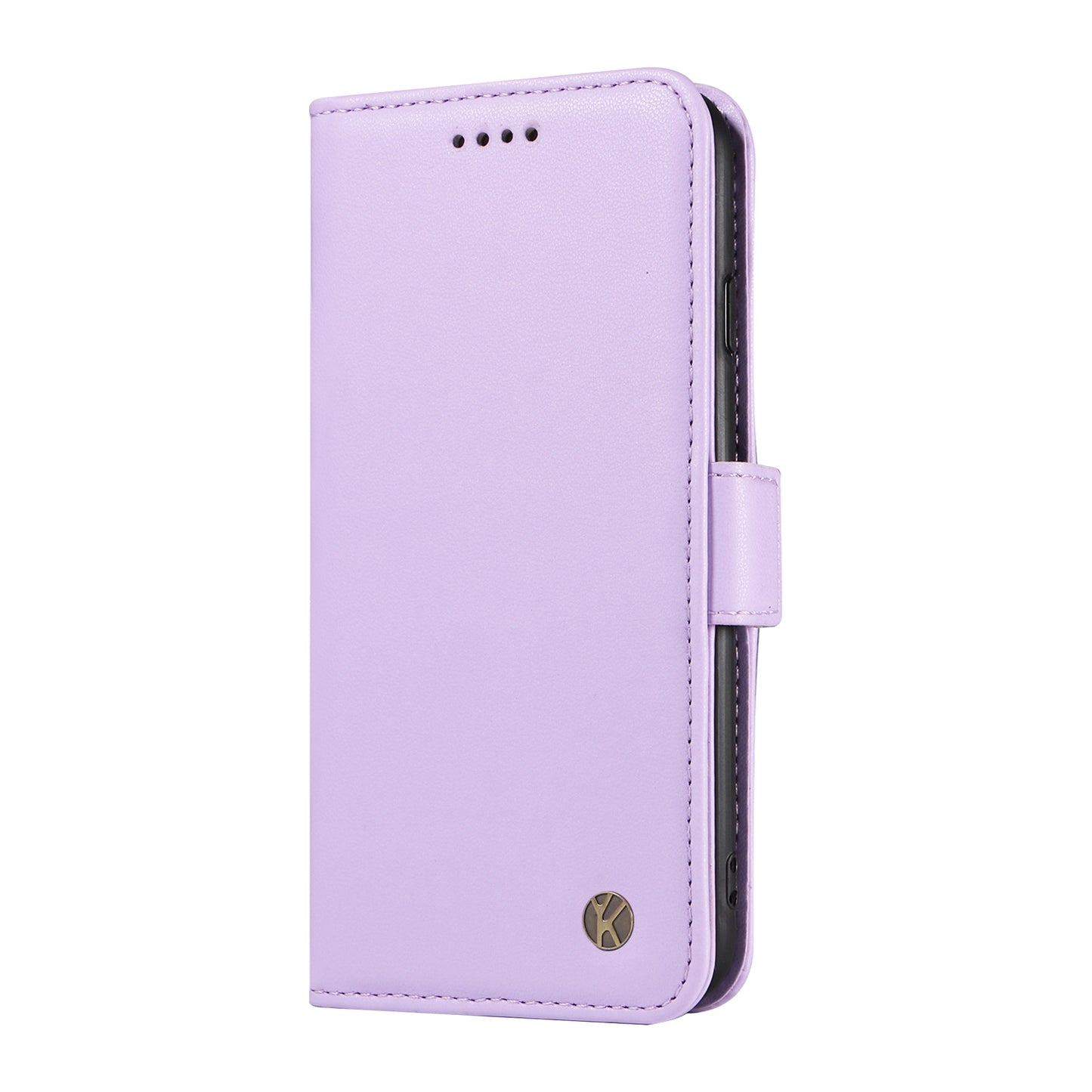 YIKATU YK-003 For Xiaomi Redmi Note 13 4G Leather Wallet Case Side Magnetic Clasp - Light Purple
