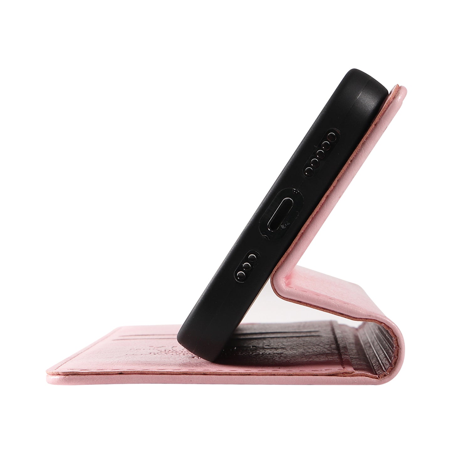 YIKATU YK-006 For Xiaomi Redmi Note 13 4G Leather Case Magnetic Closing Litchi Texture - Pink