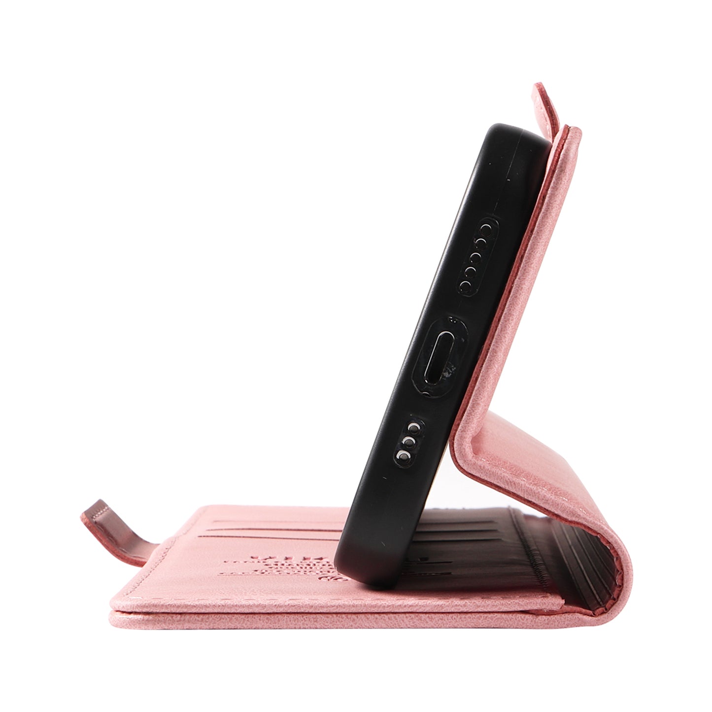 YIKATU YK-005 For Xiaomi Redmi Note 13 4G Wallet Cover Skin-touch Leather Phone Case - Pink