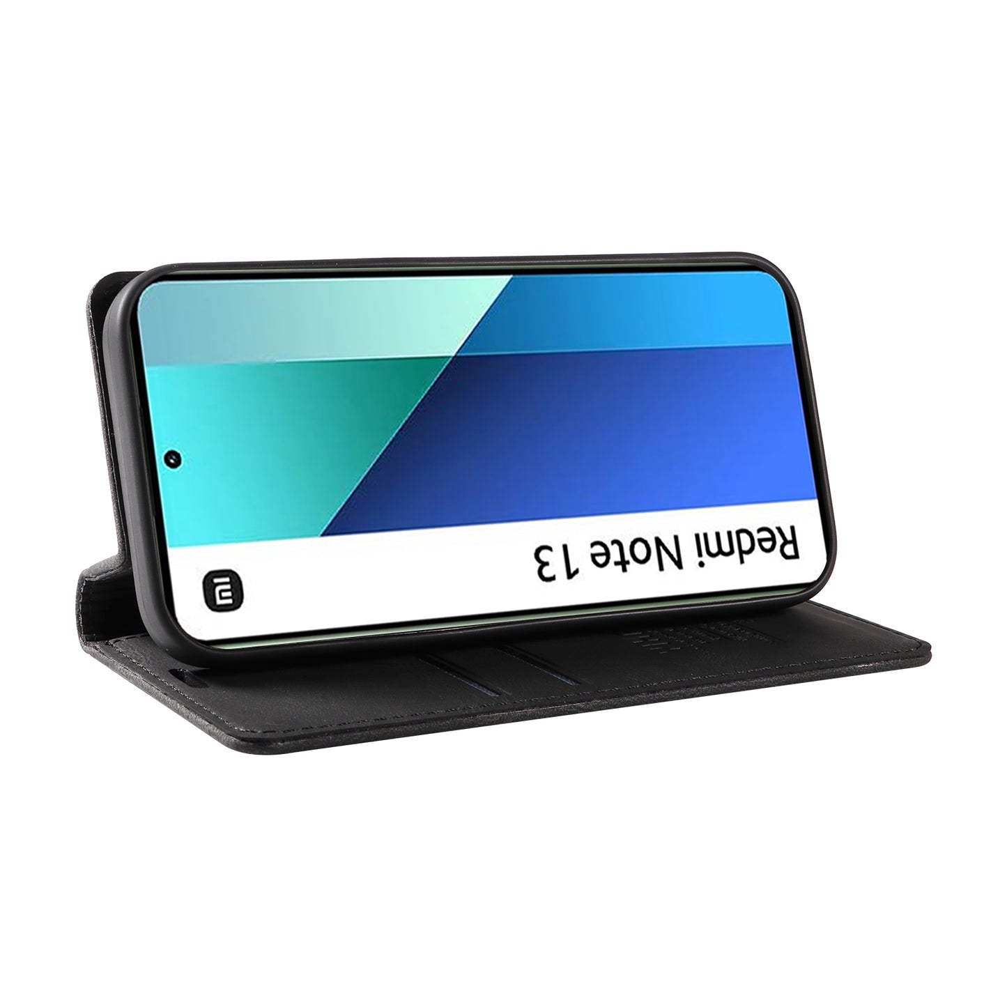 YIKATU YK-004 For Xiaomi Redmi Note 13 4G Leather Case Wallet Magnetic Closing - Black