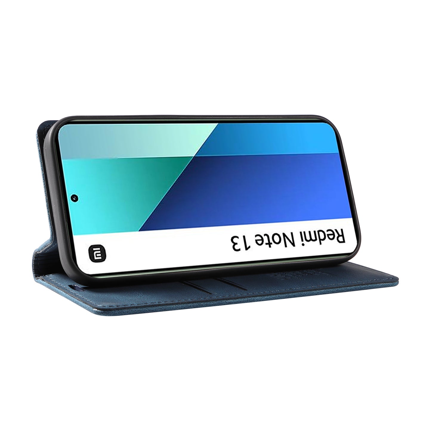 YIKATU YK-004 For Xiaomi Redmi Note 13 4G Leather Case Wallet Magnetic Closing - Blue