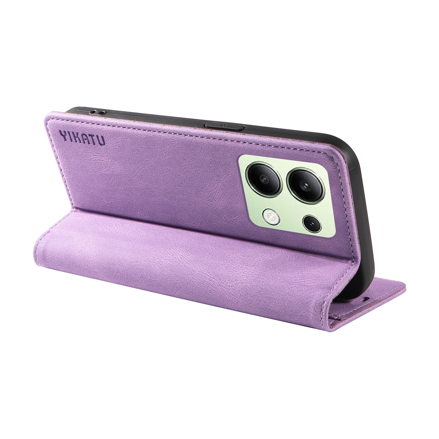 YIKATU YK-004 For Xiaomi Redmi Note 13 4G Leather Case Wallet Magnetic Closing - Purple