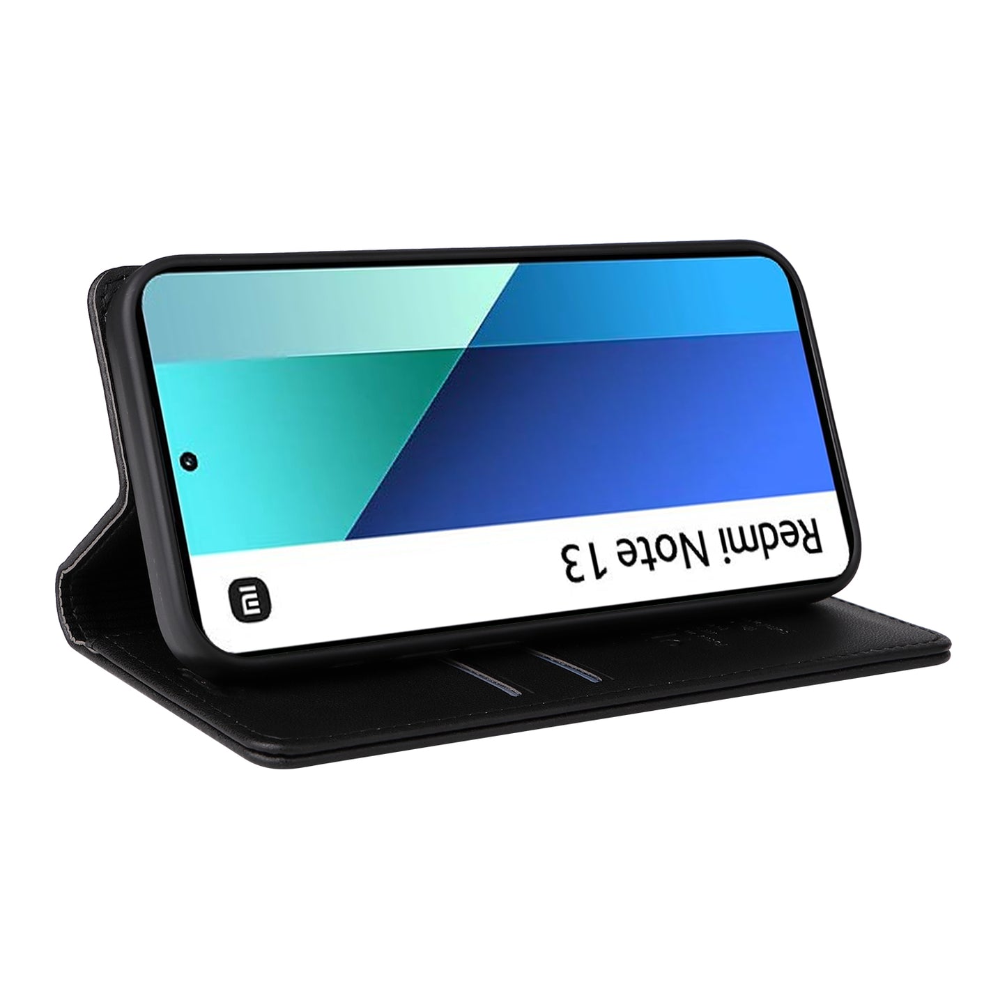 YIKATU YK-001 For Xiaomi Redmi Note 13 4G Case Wallet Phone Cover Magnetic Closing - Black