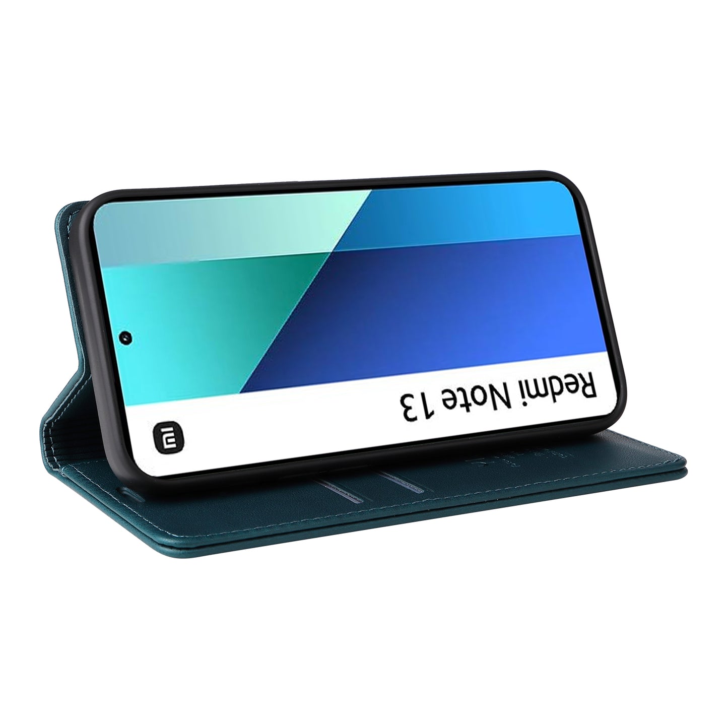 YIKATU YK-001 For Xiaomi Redmi Note 13 4G Case Wallet Phone Cover Magnetic Closing - Green