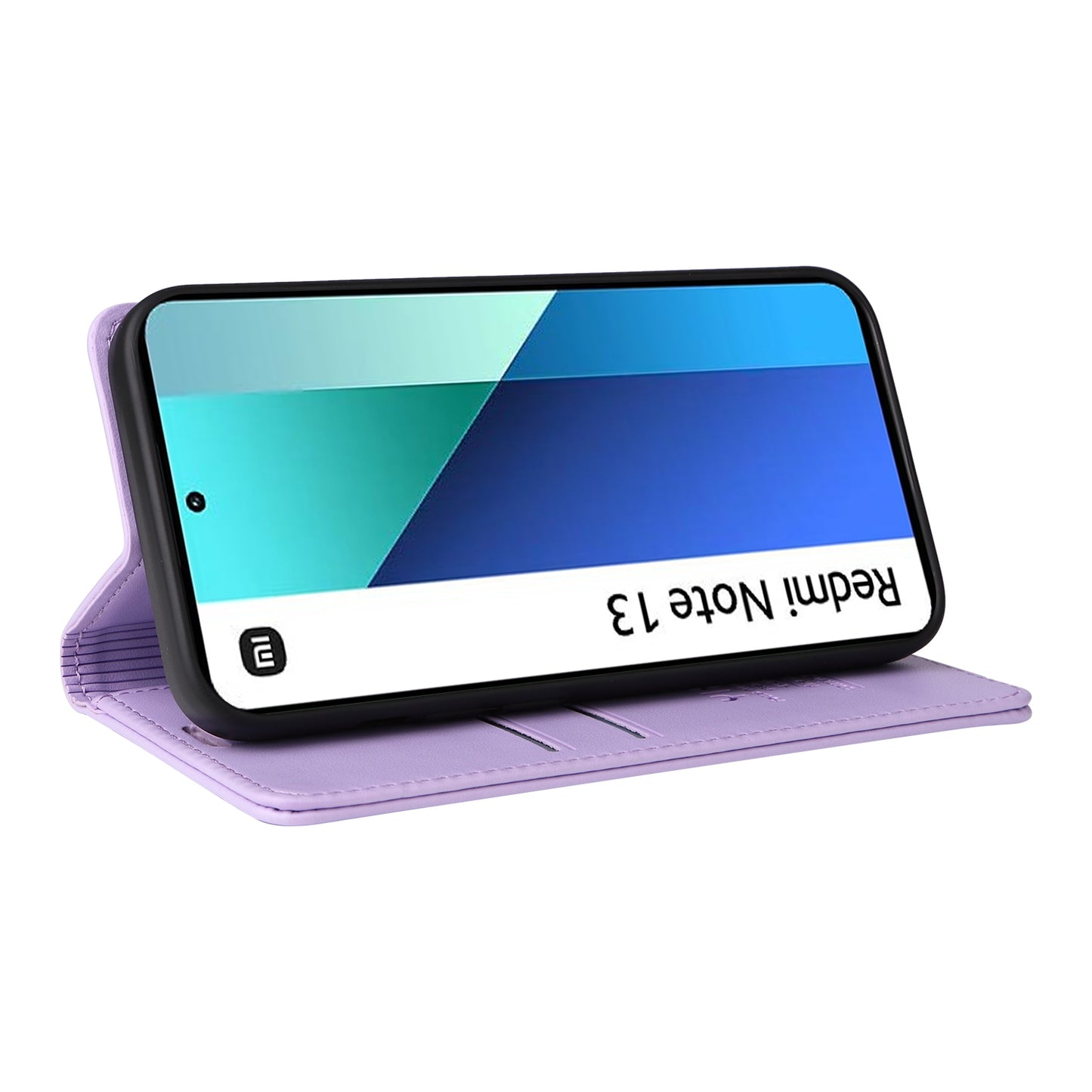 YIKATU YK-001 For Xiaomi Redmi Note 13 4G Case Wallet Phone Cover Magnetic Closing - Light Purple