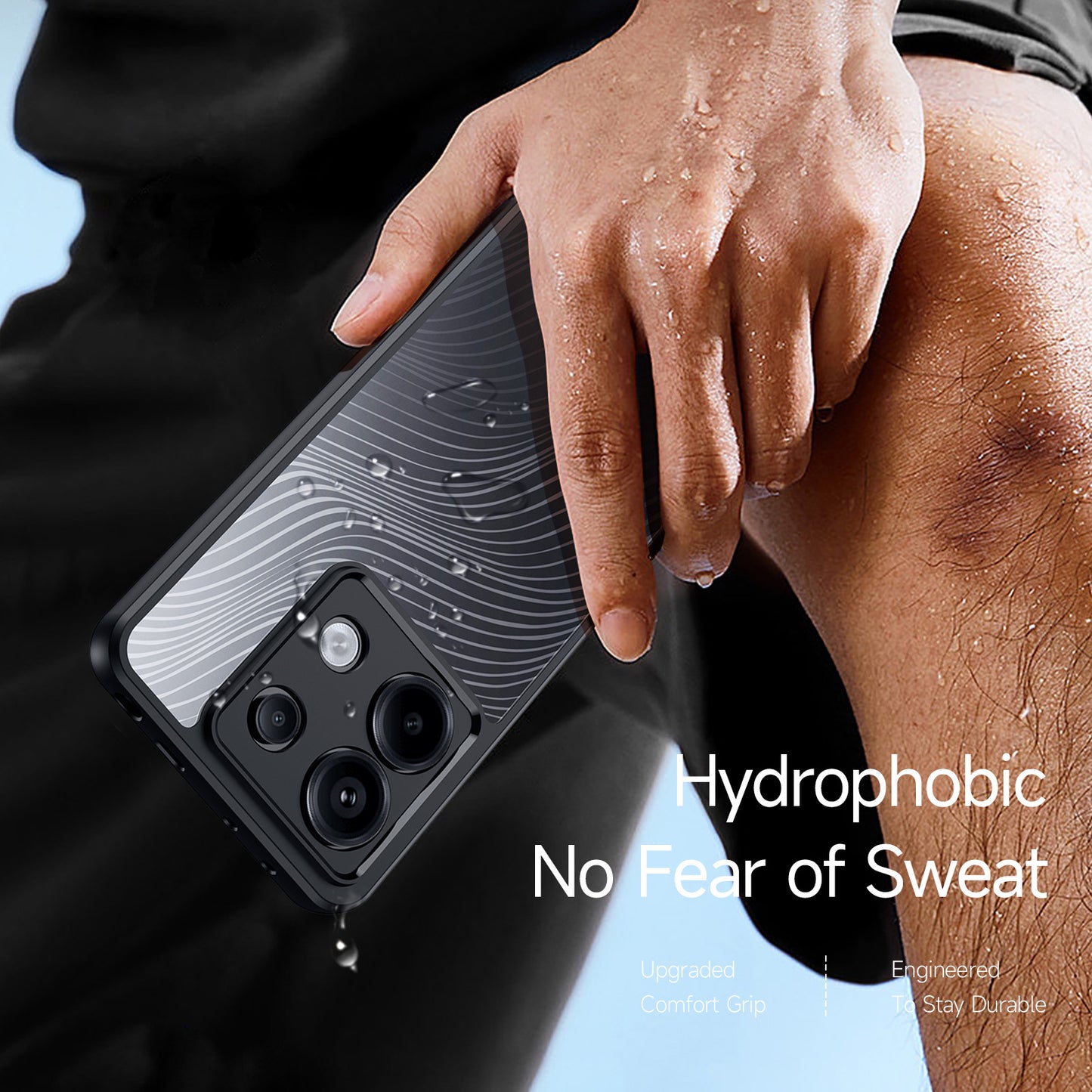 DUX DUCIS Aimo Series For Xiaomi Redmi Note 13 Pro 5G / Poco X6 5G Case Anti-Scratch Cover (REACH Certification) - Black