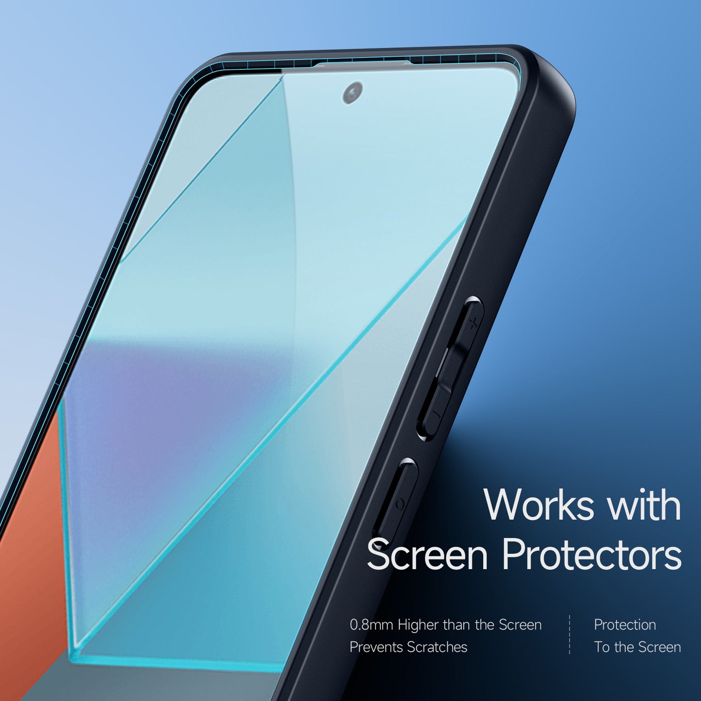 DUX DUCIS Aimo Series For Xiaomi Redmi Note 13 Pro 5G / Poco X6 5G Case Anti-Scratch Cover (REACH Certification) - Black