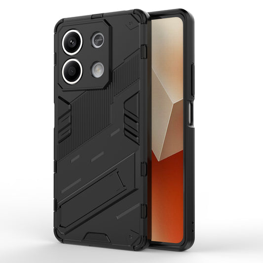 For Xiaomi Redmi Note 13 5G / Note 13 5G (China) Case Kickstand Protective Phone Cover - Black