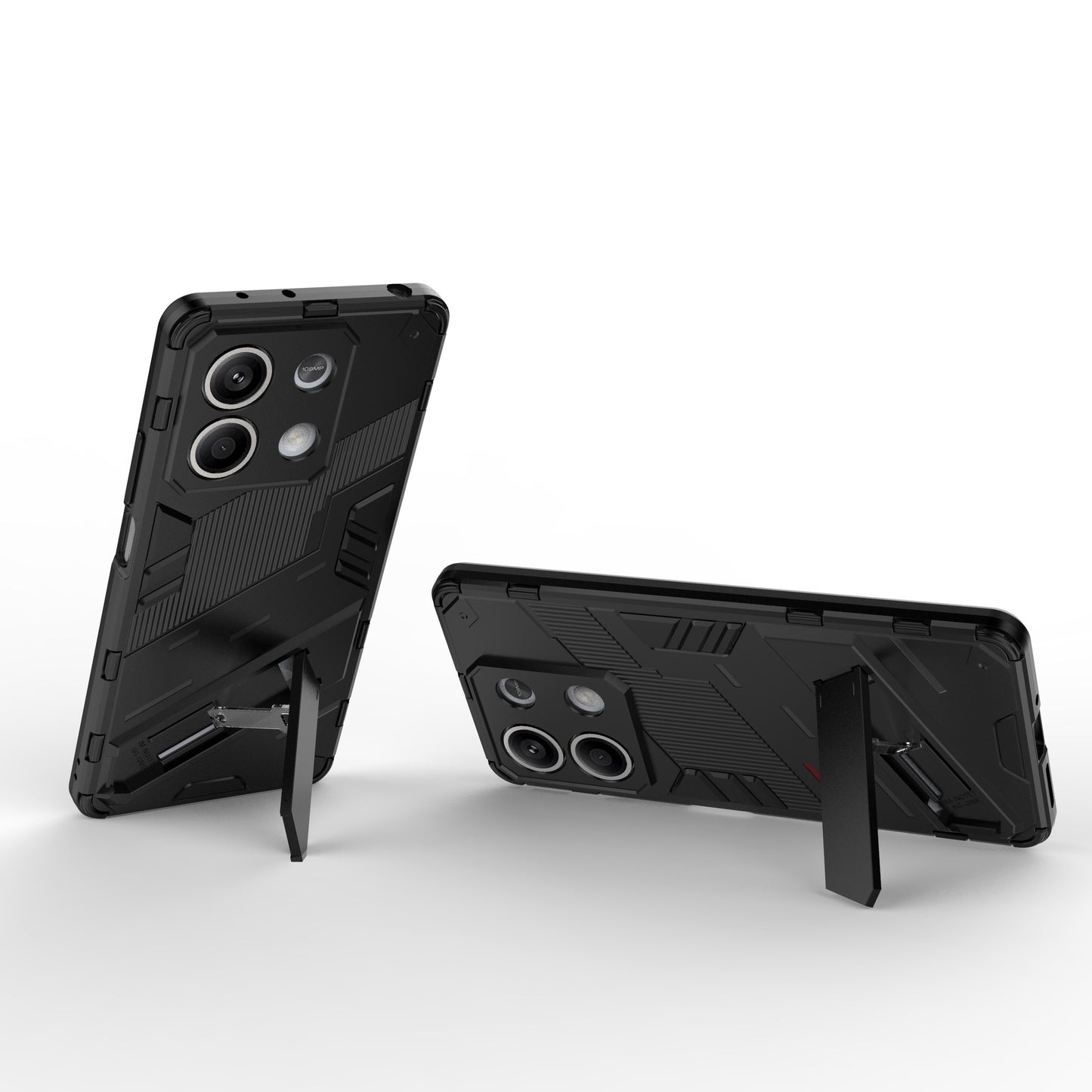 For Xiaomi Redmi Note 13 5G / Note 13 5G (China) Case Kickstand Protective Phone Cover - Black