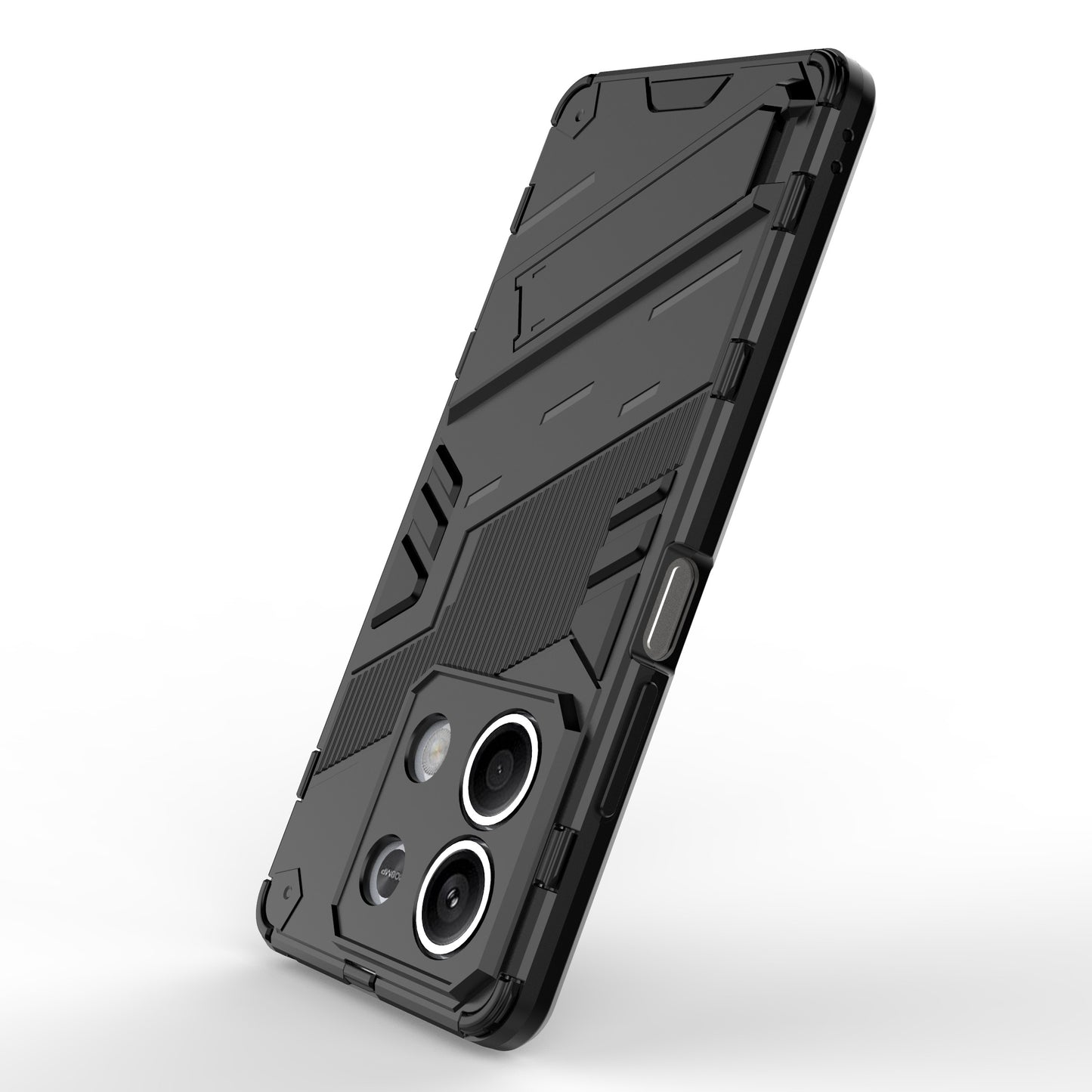 For Xiaomi Redmi Note 13 5G / Note 13 5G (China) Case Kickstand Protective Phone Cover - Black