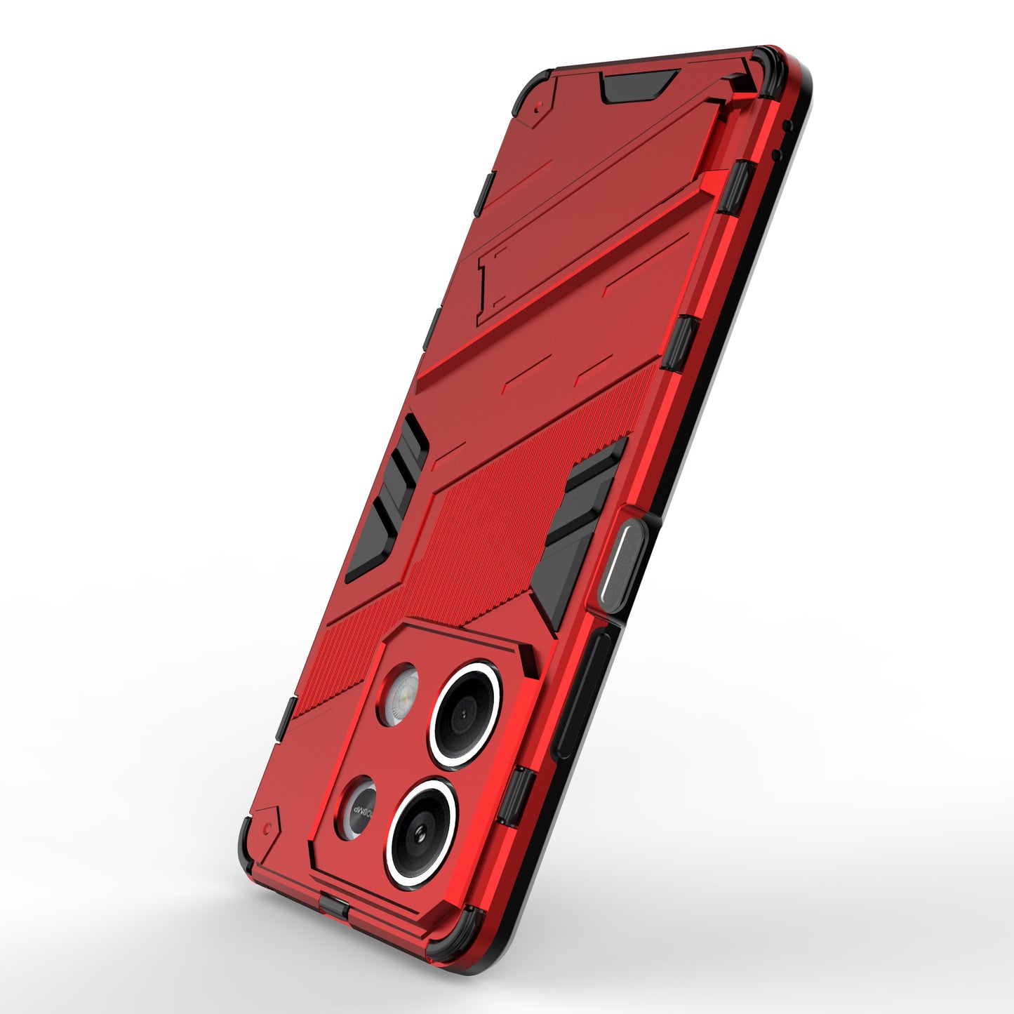 For Xiaomi Redmi Note 13 5G / Note 13 5G (China) Case Kickstand Protective Phone Cover - Red