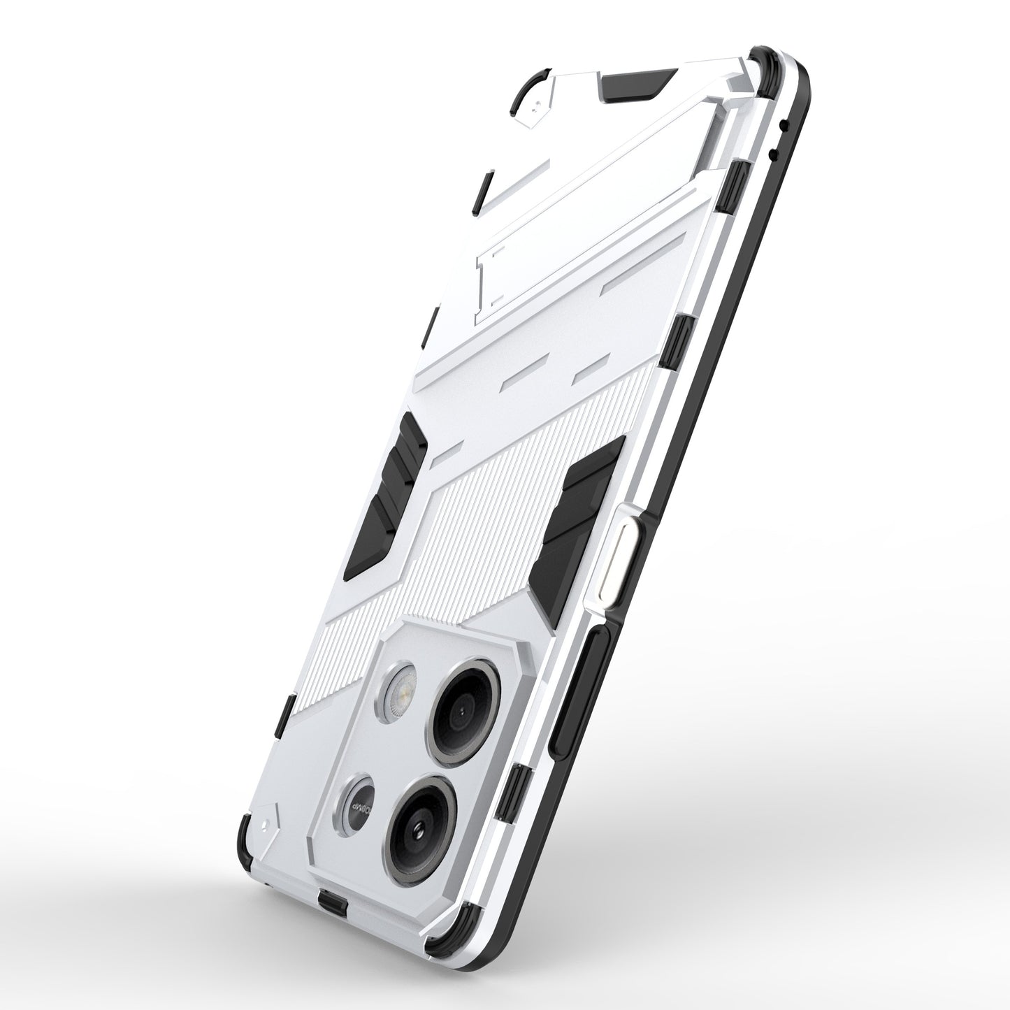 For Xiaomi Redmi Note 13 5G / Note 13 5G (China) Case Kickstand Protective Phone Cover - White