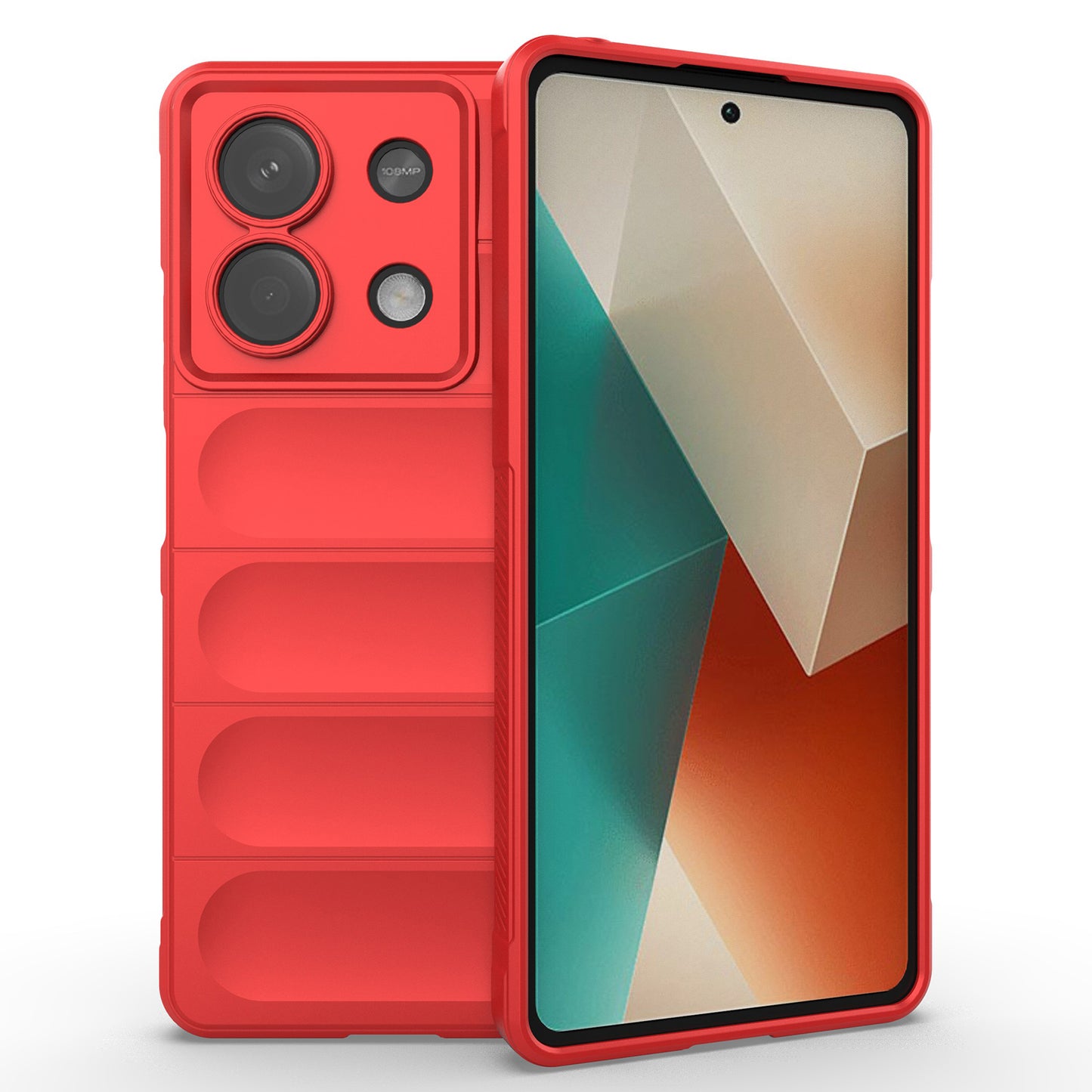 For Xiaomi Redmi Note 13 5G / Note 13 5G (China) Case Soft TPU Protective Phone Cover - Red