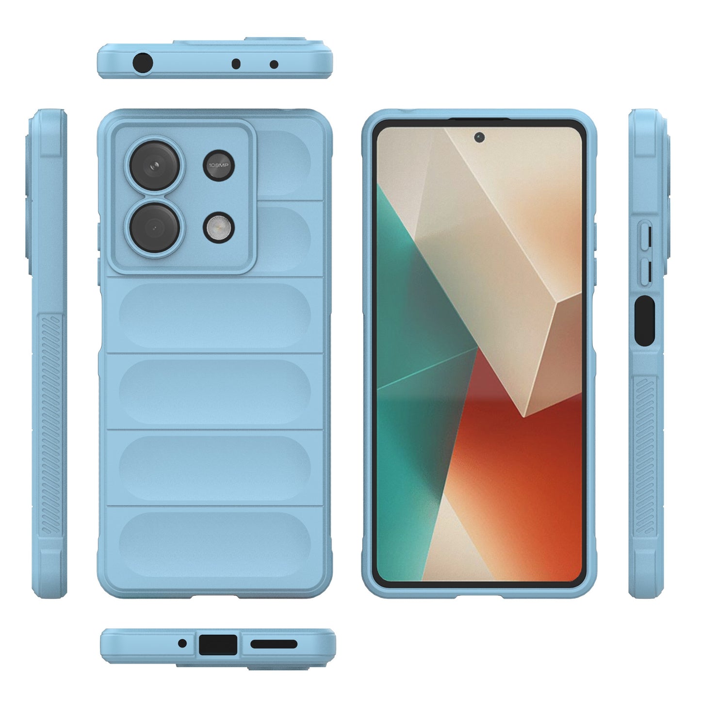 For Xiaomi Redmi Note 13 5G / Note 13 5G (China) Case Soft TPU Protective Phone Cover - Baby Blue