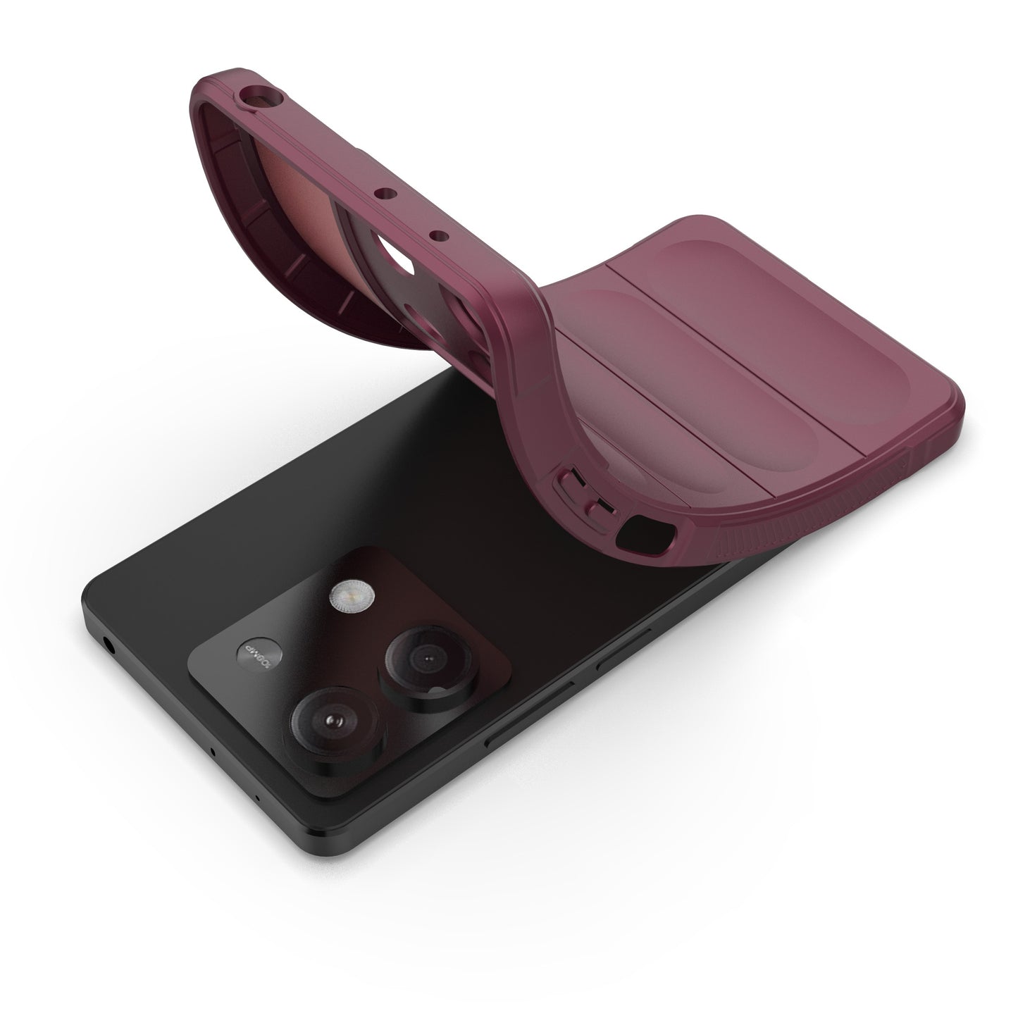 For Xiaomi Redmi Note 13 5G / Note 13 5G (China) Case Soft TPU Protective Phone Cover - Wine Red
