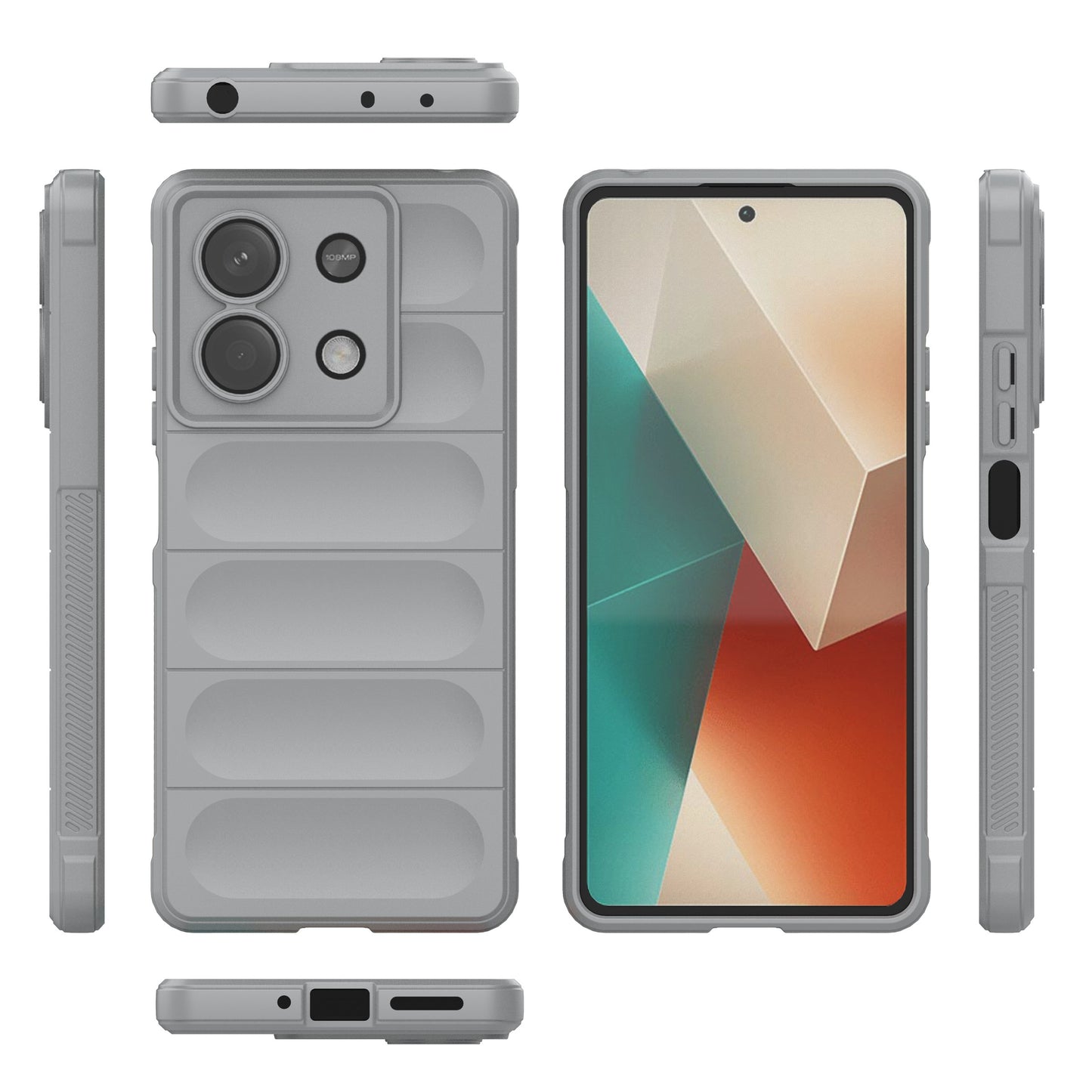 For Xiaomi Redmi Note 13 5G / Note 13 5G (China) Case Soft TPU Protective Phone Cover - Light Grey