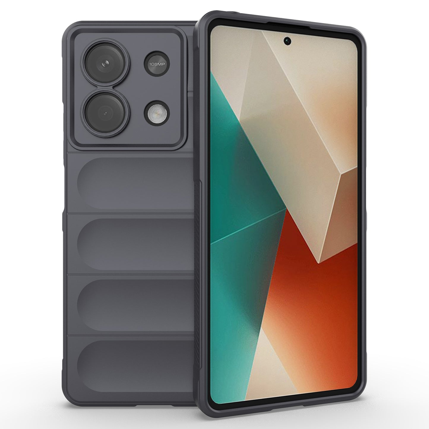 For Xiaomi Redmi Note 13 5G / Note 13 5G (China) Case Soft TPU Protective Phone Cover - Dark Grey