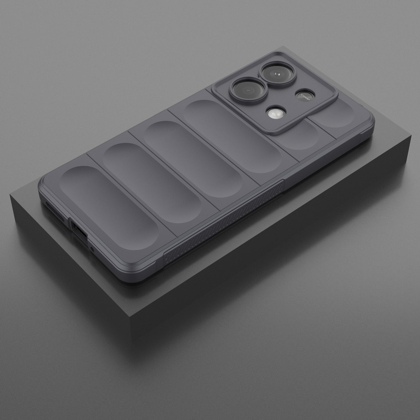 For Xiaomi Redmi Note 13 5G / Note 13 5G (China) Case Soft TPU Protective Phone Cover - Dark Grey