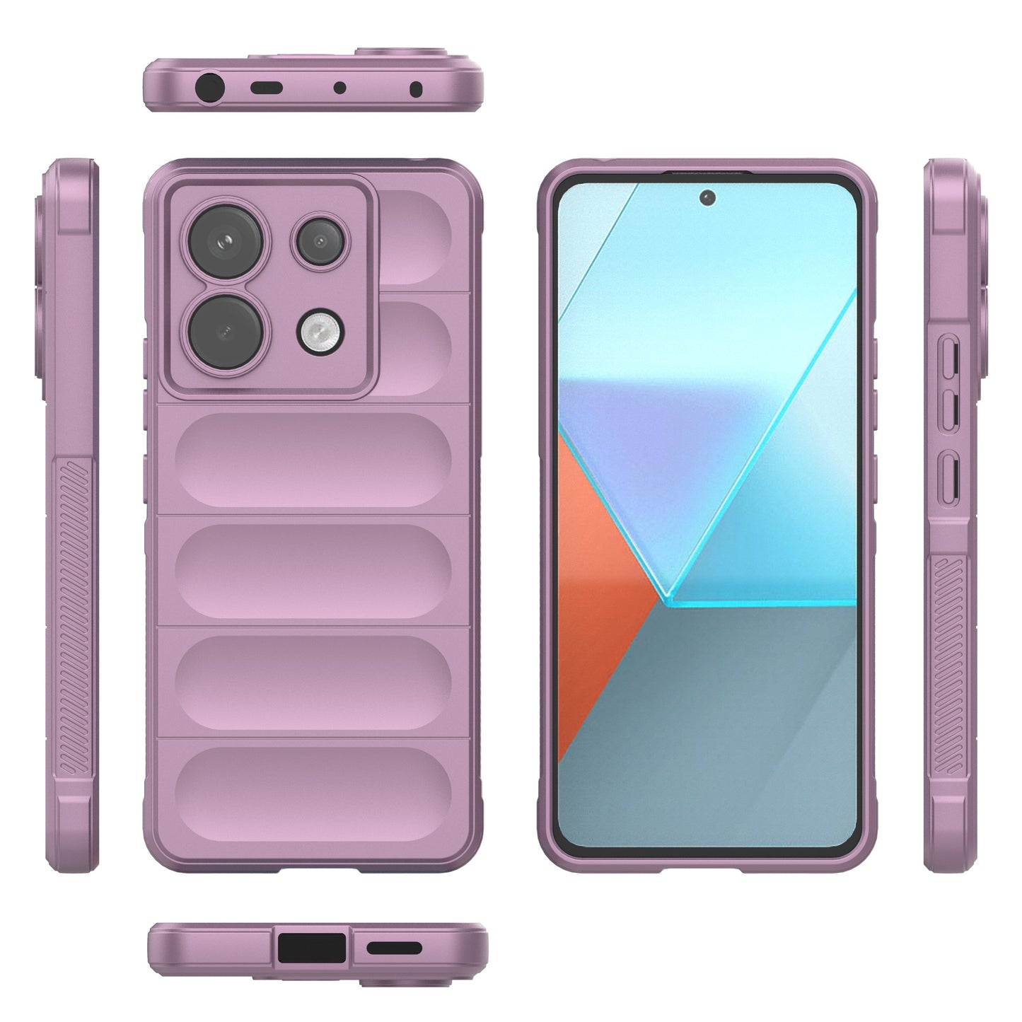 For Xiaomi Redmi Note 13 Pro 5G / Poco X6 5G TPU Case Phone Cover Drop-proof Protection - Light Purple
