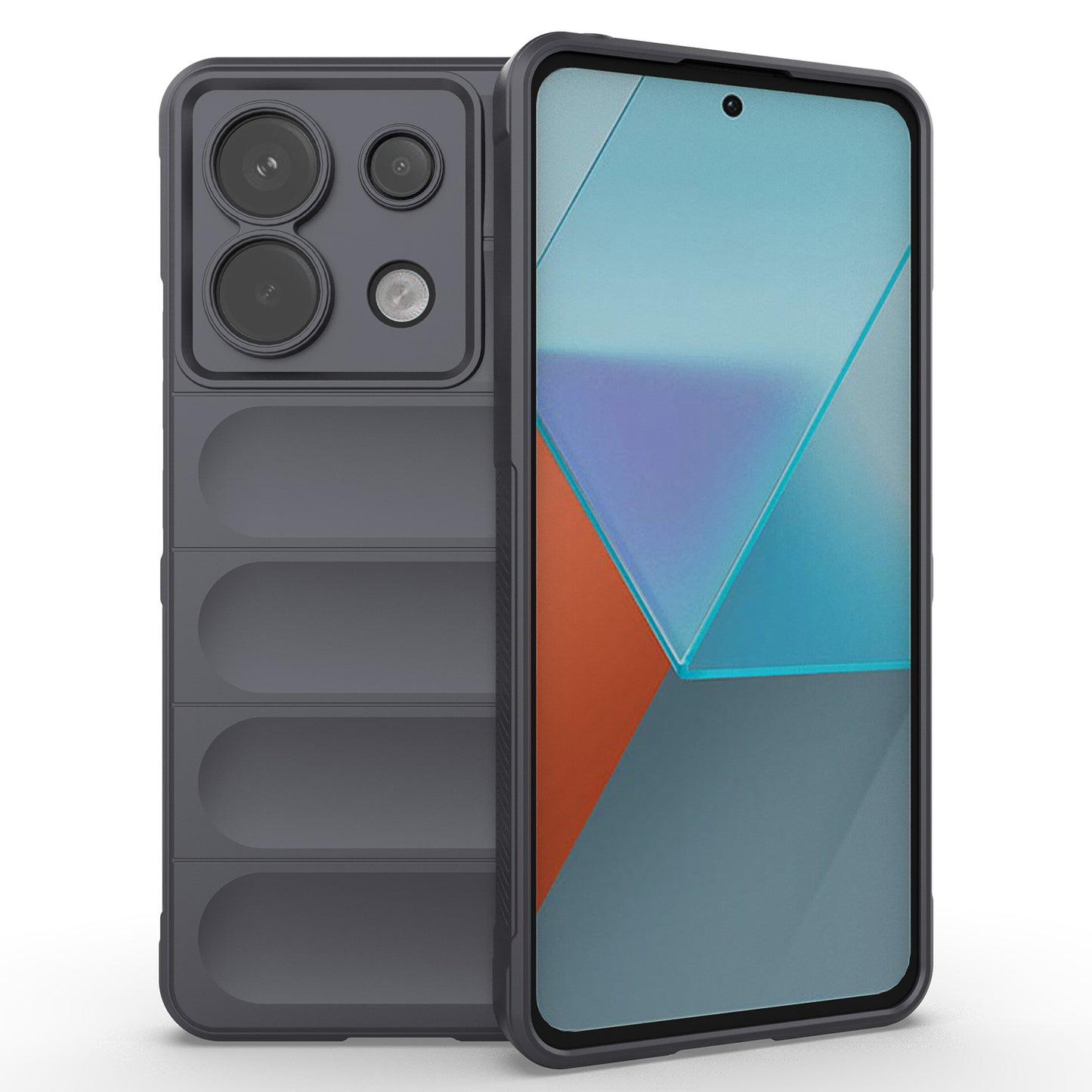 For Xiaomi Redmi Note 13 Pro 5G / Poco X6 5G TPU Case Phone Cover Drop-proof Protection - Dark Grey
