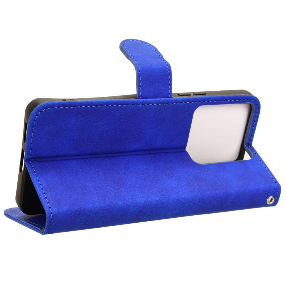 For Xiaomi Redmi Note 13 5G / Note 13 5G (China) Leather Case Wallet Phone Cover - Blue