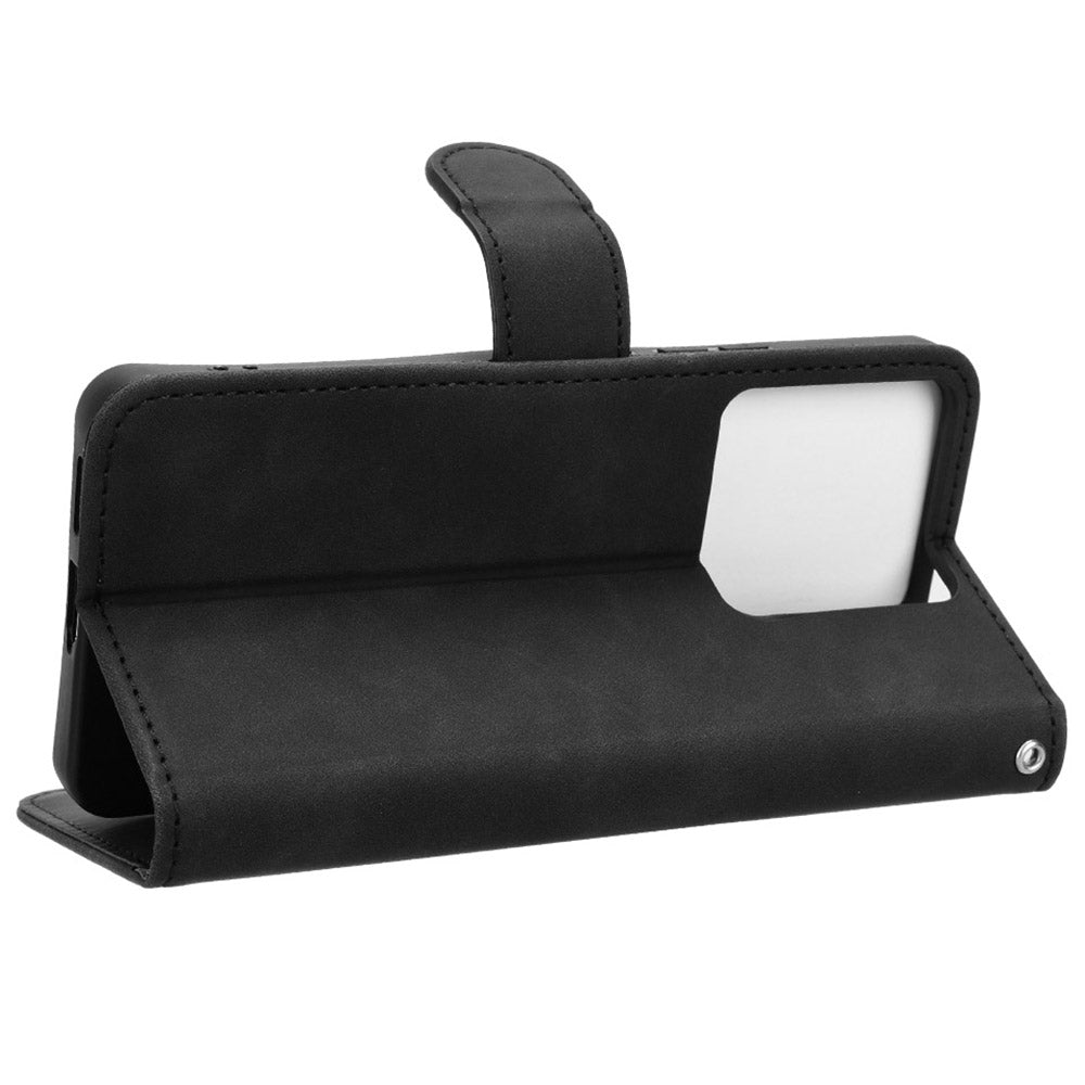 For Xiaomi Redmi Note 13 5G / Note 13 5G (China) Leather Case Wallet Phone Cover - Black